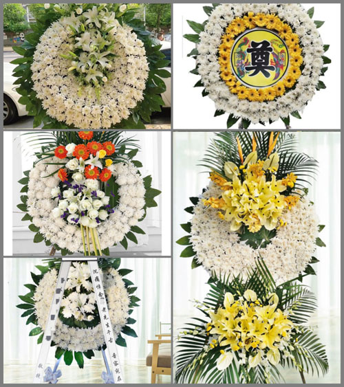 湖北武汉市新洲区双柳街道邱湖村花圈速递